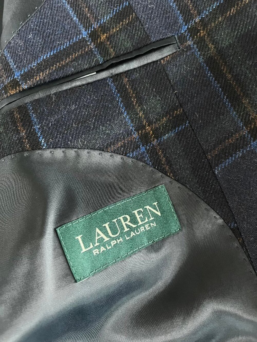 Lauren Ralph Lauren NWT Lexington Ultraflex Blue Plaid Sport Coat 44REG - Picture 8 of 8